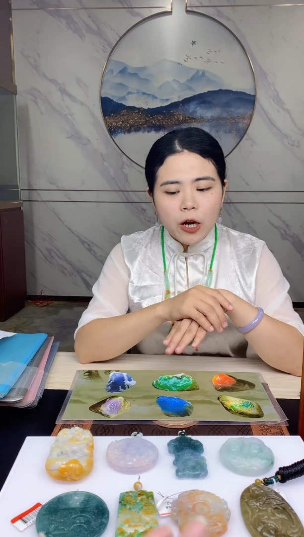 定制翡翠未镶嵌星**饭1034ry-毛货挂件