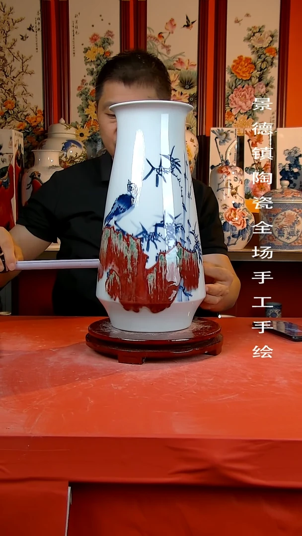 摆件景德镇陶瓷 手工手绘11