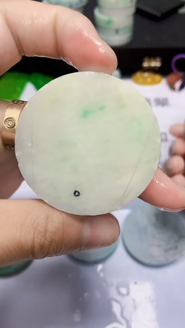 翡翠裸石缅甸天然翡翠A货Y605