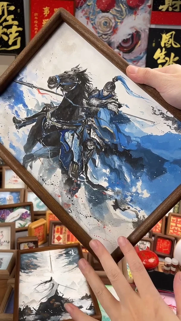 国画纯手绘书法绘画作品