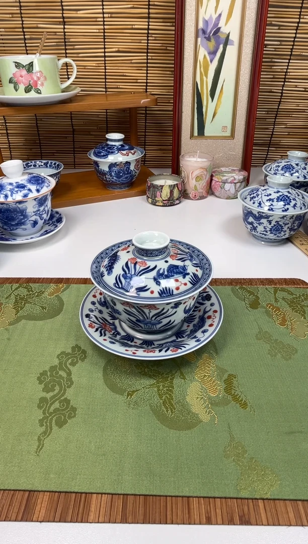 鱼藻纹元宝三才1