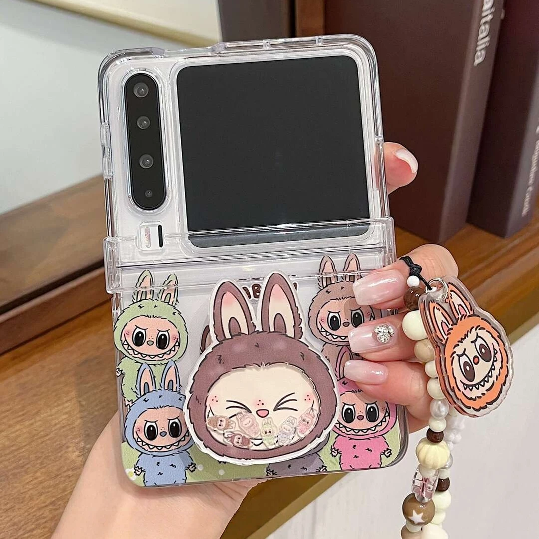 适用华为PuraX典藏版折叠屏手机壳pocket2卡通可爱小怪兽Zflip654