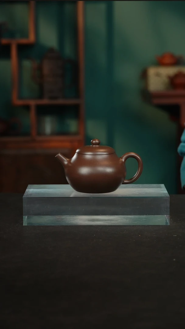 【闪购商品】紫砂茶壶18紫泥圆珠