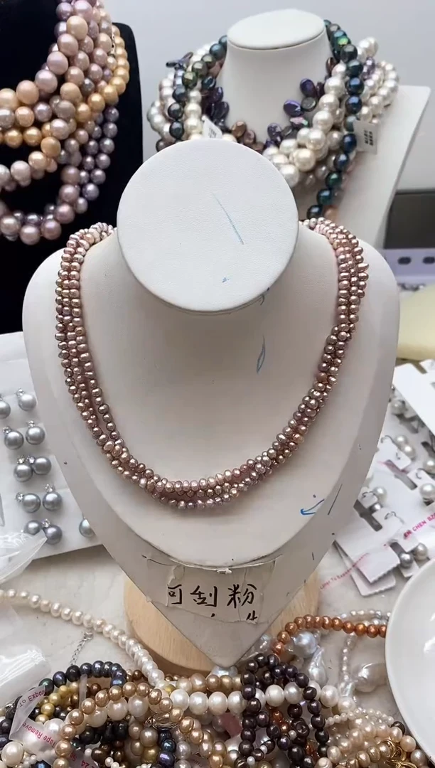 【闪购商品】淡水珍珠颈饰钛钢141