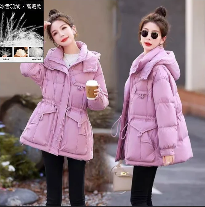 【羽绒服】索尼尔保羅冬季保暖加绒加厚款宽松外套女装3855[W]