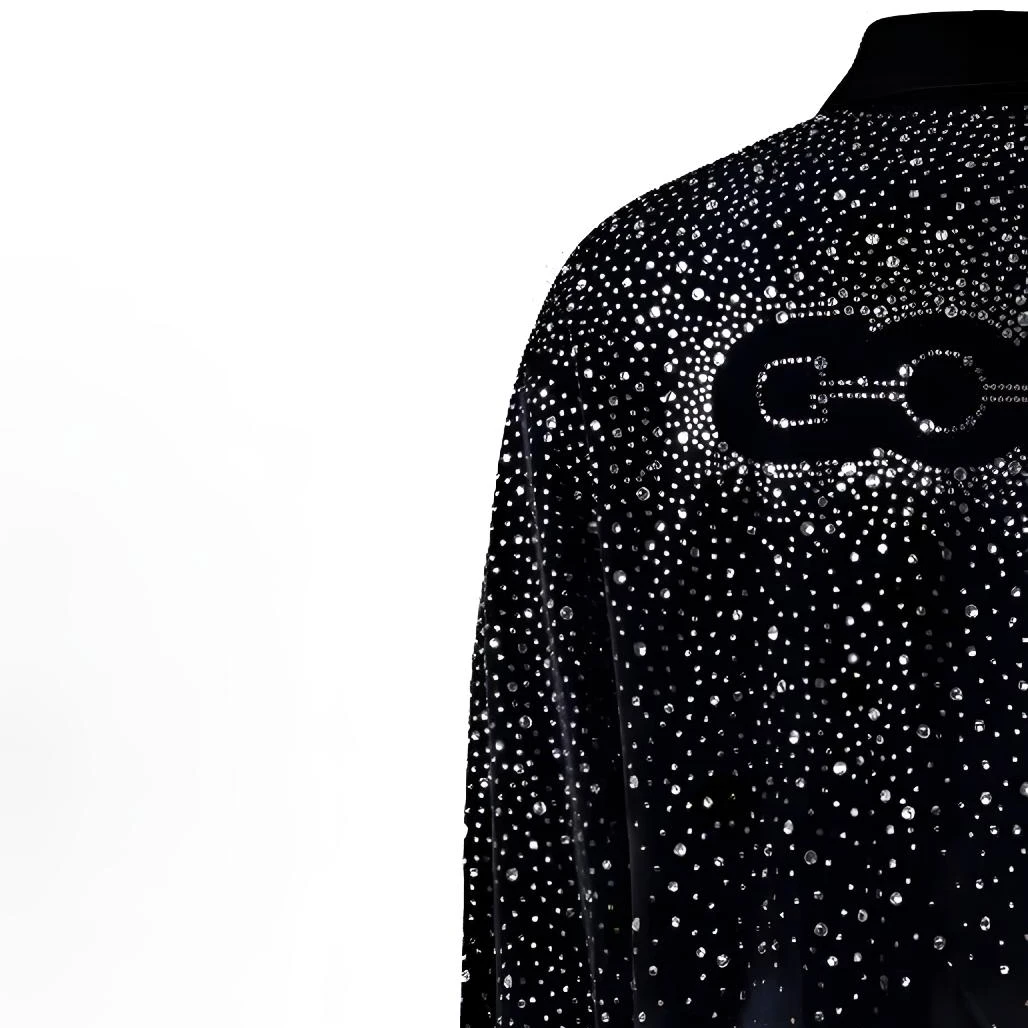 G45 GOODBRAND FW24 坠银星夜棒球领拉链百搭夹克外套 男女同款