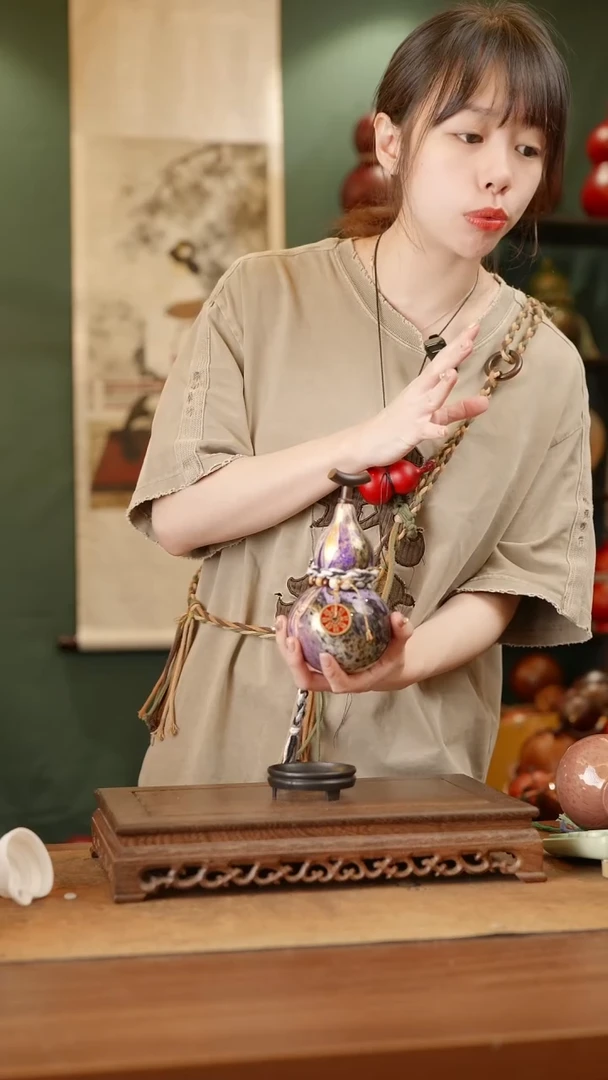 89号精品天然大漆酒葫芦一物一拍~