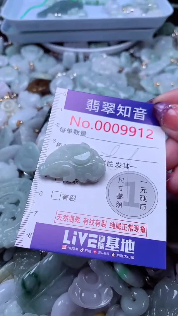 翡翠未镶嵌吊坠(不含链)9912