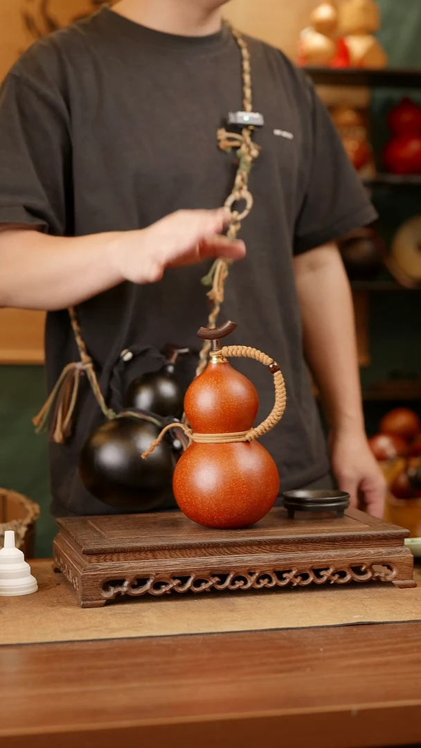 68号精品天然大漆酒葫芦一物一拍-