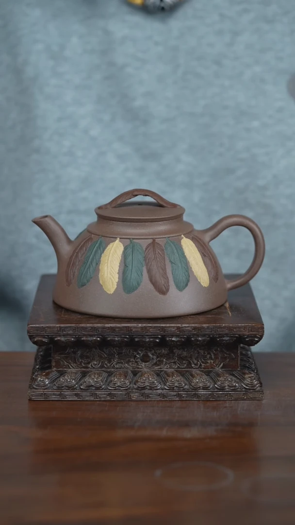 【闪购商品】紫砂茶壶江老师作品   印第安