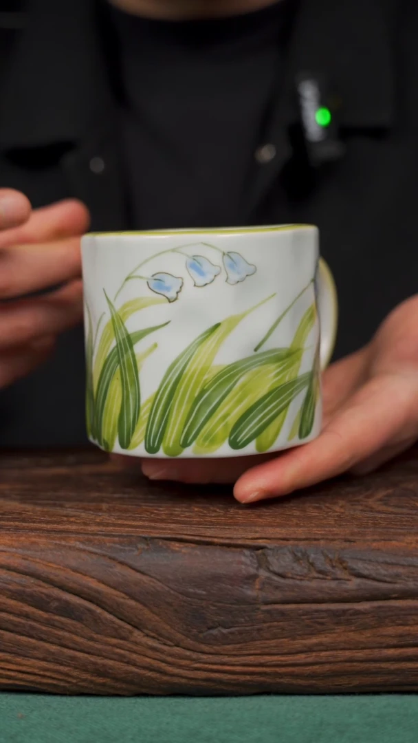 【闪购商品】瓷片999寻一缕瓷香杯釉下手工手绘瓷器