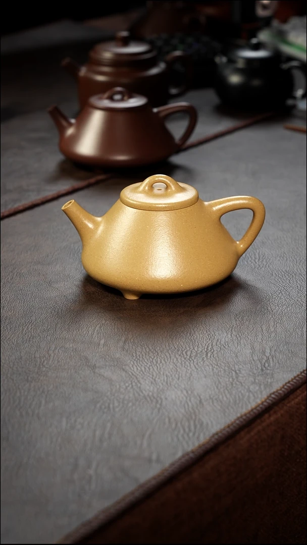 茶壶紫砂壶·28梨皮绿子冶210cc