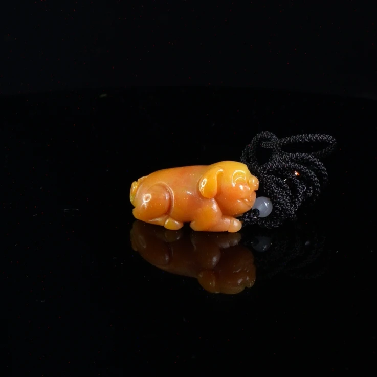 Lot.13.寿山石善伯洞诸事顺利挂件25.1克4.2x2x2.1cm