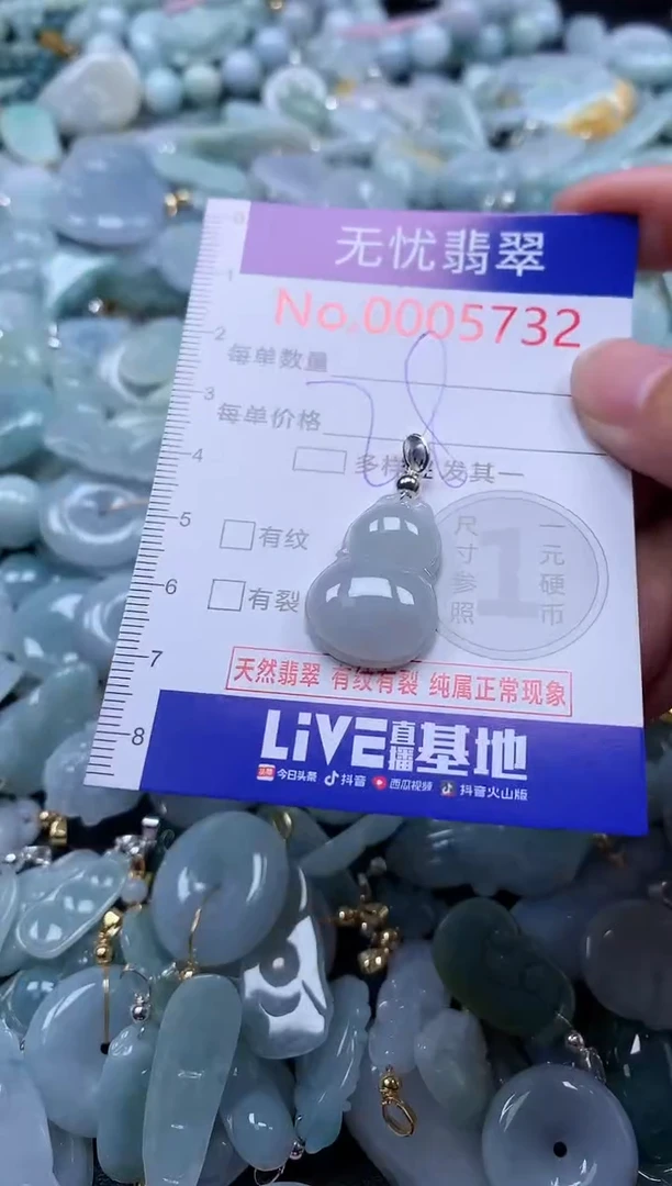 翡翠未镶嵌吊坠(不含链)5732
