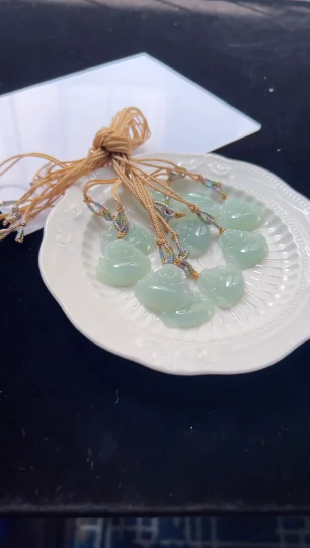 翡翠未镶嵌颈饰多样性发一件/配绳2