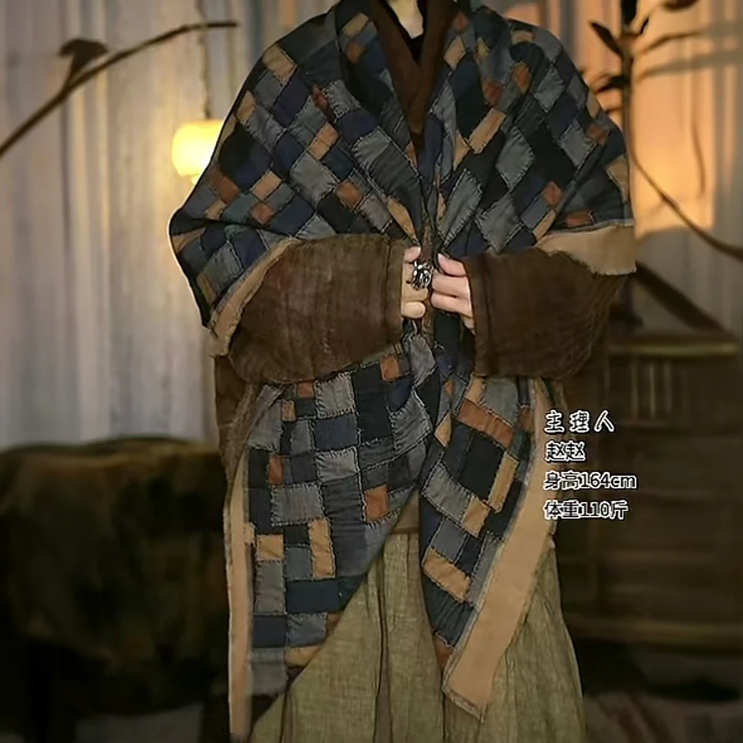 H806859印染工艺亚麻保暖四季休闲亚麻碎花复古四季方巾长款围巾