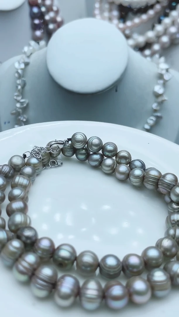 【闪购商品】淡水珍珠颈饰钛钢1