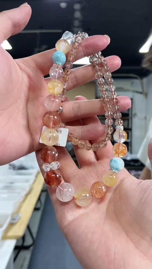 【闪购商品】水晶项链未镶嵌多样性发其一颜色微差