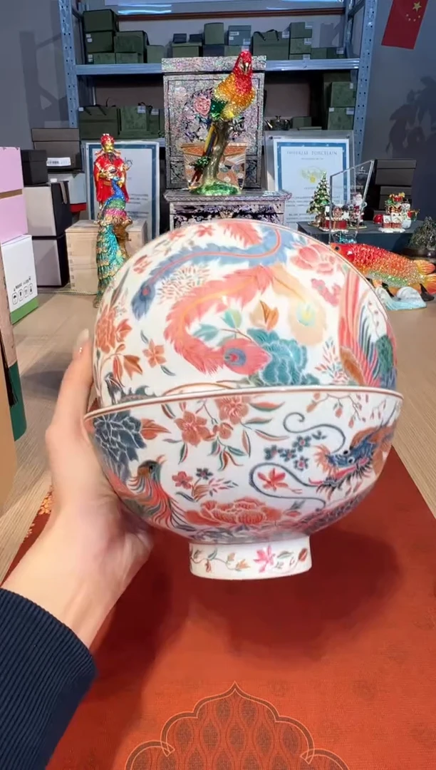 【闪购商品】杯91龙凤刺绣面碗套二