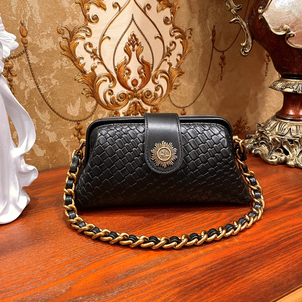 【张丫丫优选】新款小众包时尚百搭女包1575-黑色