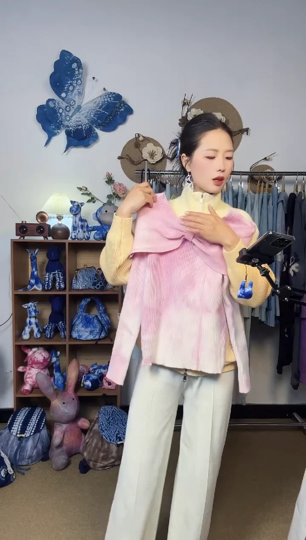 M****y大理青纱云染裙子