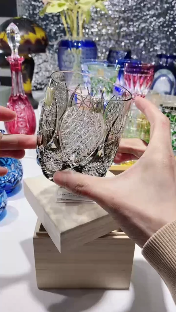 【闪购商品】水晶玻璃无手柄款闪光水晶杯kagami