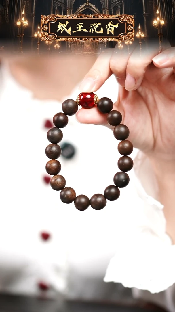 【闪购商品】手串沉香日本回流料伽罗沉香单圈1.2