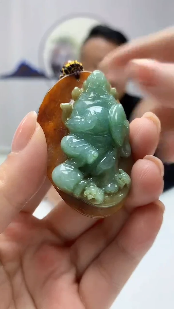 【闪购商品】定制翡翠未镶嵌4969ms-毛货159钟馗