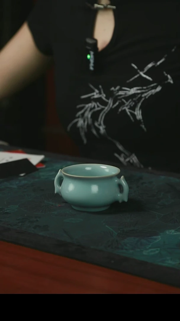 双耳杯 仿古釉 不开片 一级品