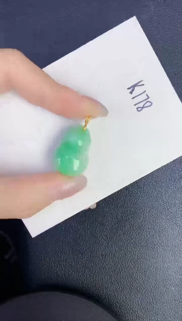 颈饰未镶嵌翡翠缅甸天然翡翠A货