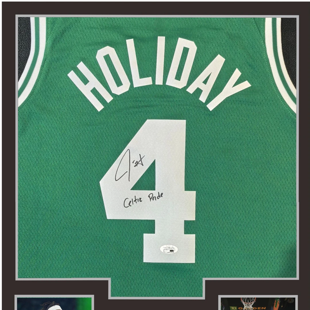 【TIPTOP亲签】霍勒迪 4号 加签凯尔特人 绿色 亲签球衣 证书JSA