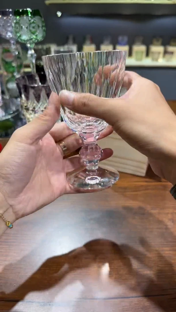 直播间单只  粉色红酒杯