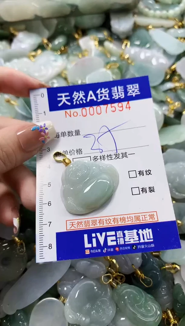 颈饰未镶嵌翡翠天然A货翡翠