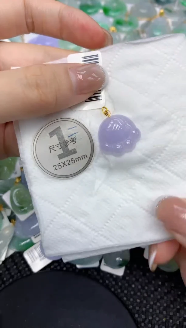 颈饰18K金镶嵌翡翠11111111