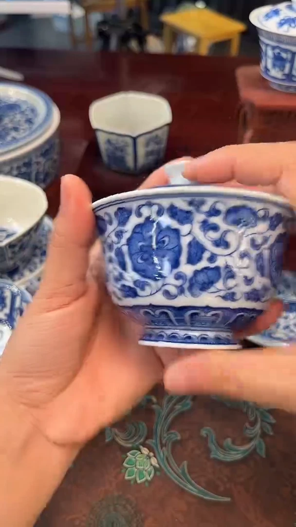 镹曰陶手工手绘柴窑茶具盖下130