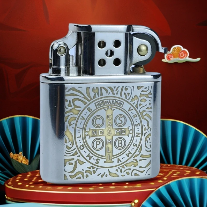 ZORROZ506-619B康斯坦丁镍双色典藏款老式怀旧款防风打火机-210