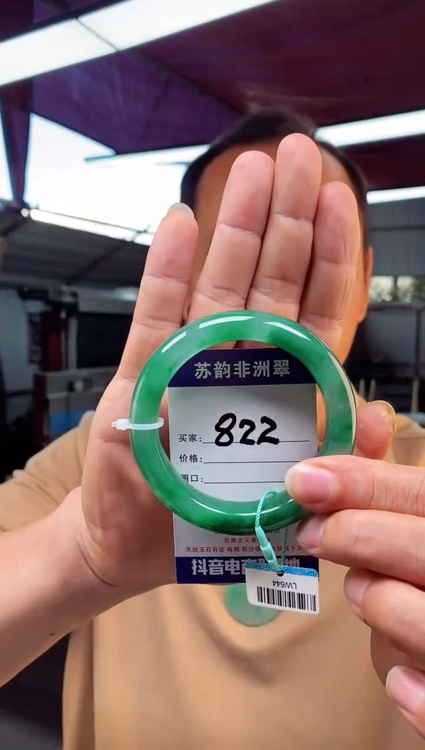 未镶嵌手镯石英质玉（非洲翠）59+