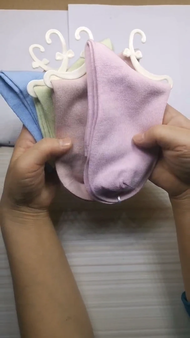 棉无骨精梳女彩棉彩5双