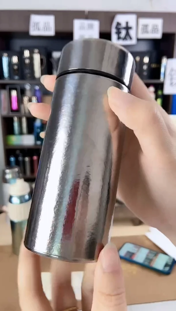 纯钛200钛本色钛底口袋杯有茶隔