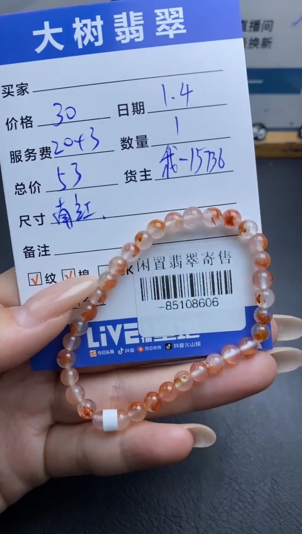 颈饰未镶嵌南红玛瑙珠串多人-85108606