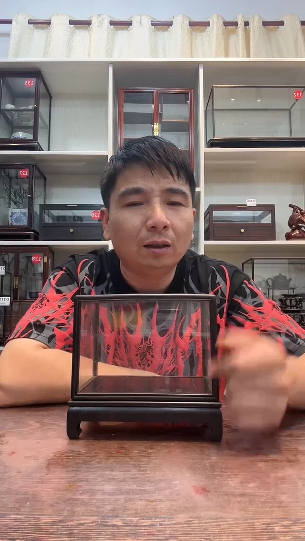 东非黑黄檀（紫光檀）鹤****术玻璃罩316