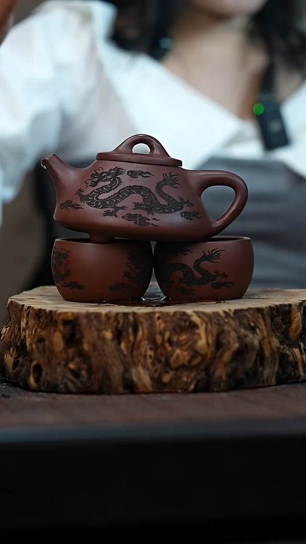 宜兴岁颐传砂原矿全手4+两个杯子
