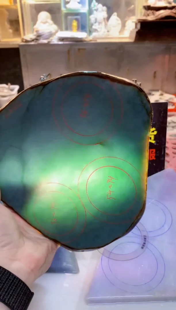 未镶嵌挂件翡翠0朗0翡翠珠宝404