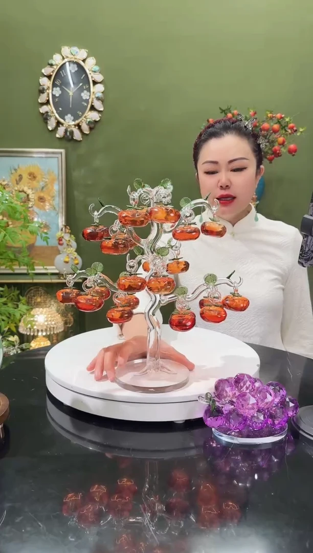 人造水晶柿柿如意
