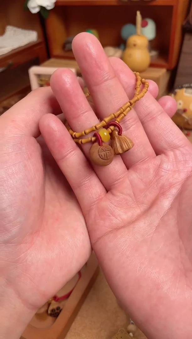 双圈竹节手串一物一拍好运连连双圈加黄跑环