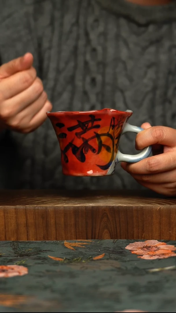 瓷片釉下彩手工手绘同款陶器