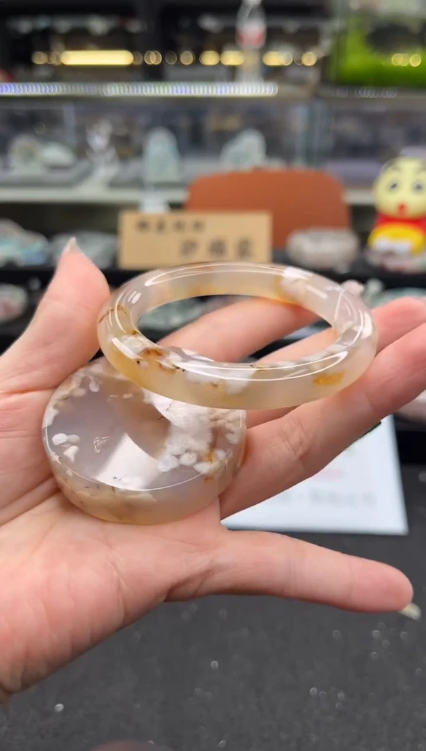 未镶嵌手镯石英质玉50圈口 （赠品镯心）3448734