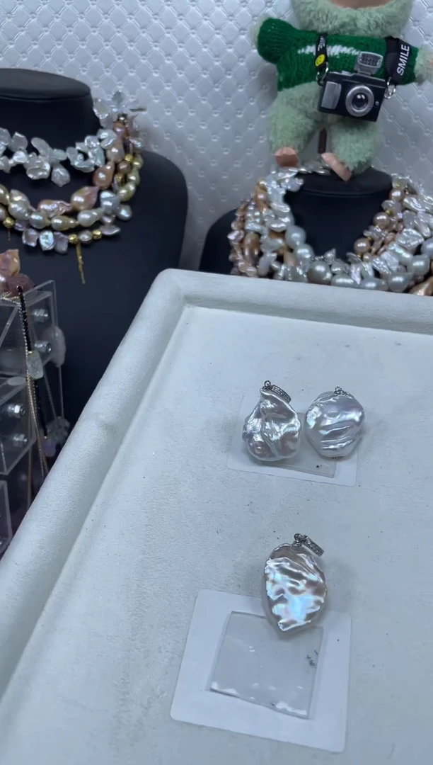 淡水珍珠未镶嵌吊坠(不含链)【纯恬珍珠】（多样性发货发一）