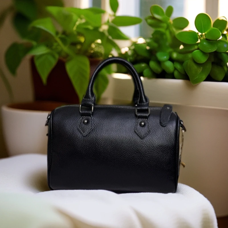 真皮枕头包单根手工斜挎包波士顿欧美简约时尚棕色高档单肩斜跨