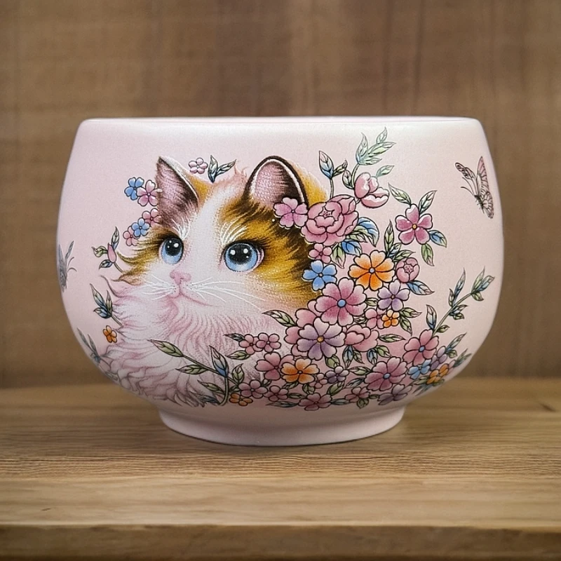 粉汝花猫 禅定杯A223